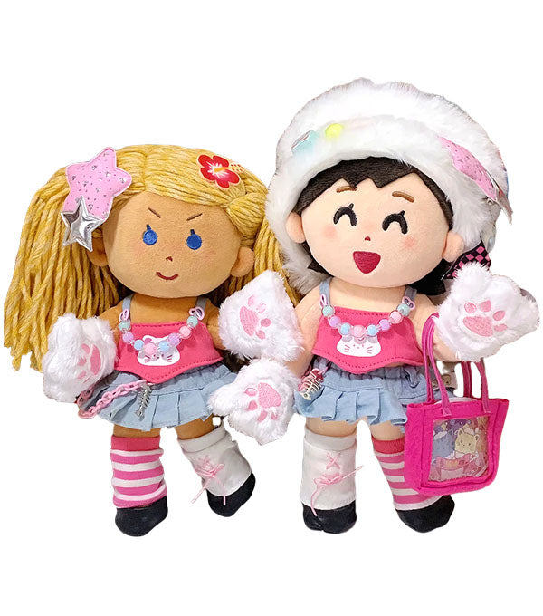 Doll Clothes | Y2K-Inspired Doll Outfit Set - Bold & Glam|Y2k Set