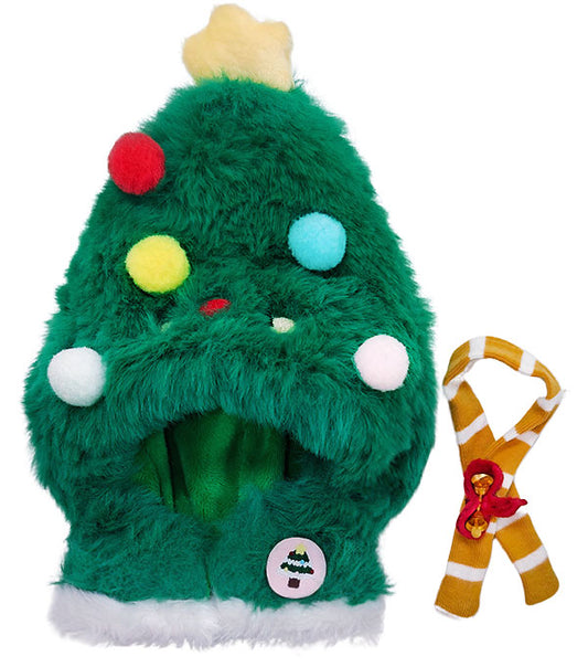 Doll Clothes |Adorable Christmas Doll Hat Set - Festive & Fun |  Doll's Christmas Tree Hood Set