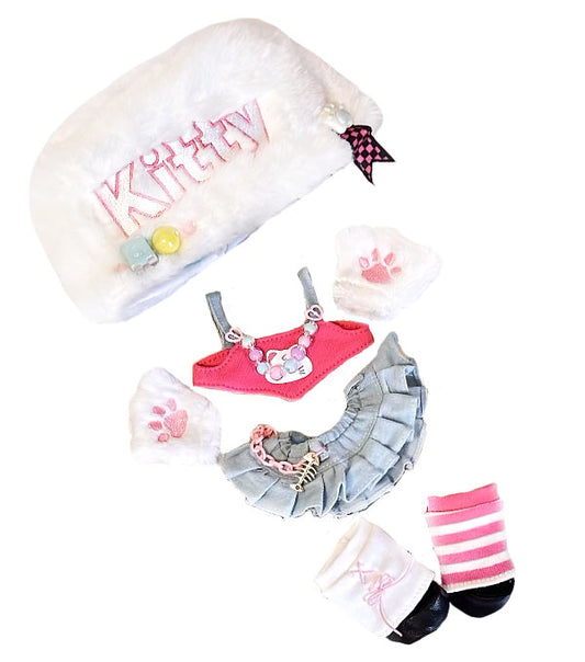 Doll Clothes | Y2K-Inspired Doll Outfit Set - Bold & Glam|Y2k Set